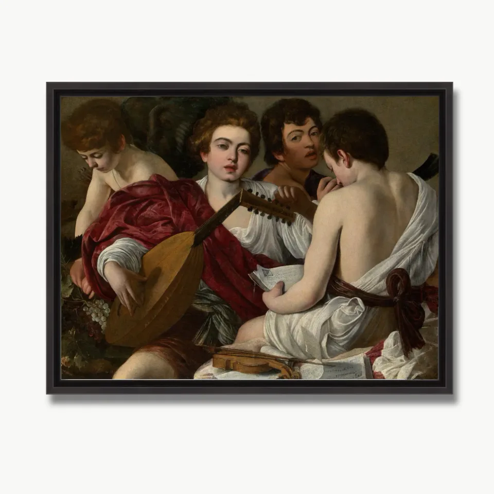 Impressão de Pintura de Conjunto de Músicos Barrocos