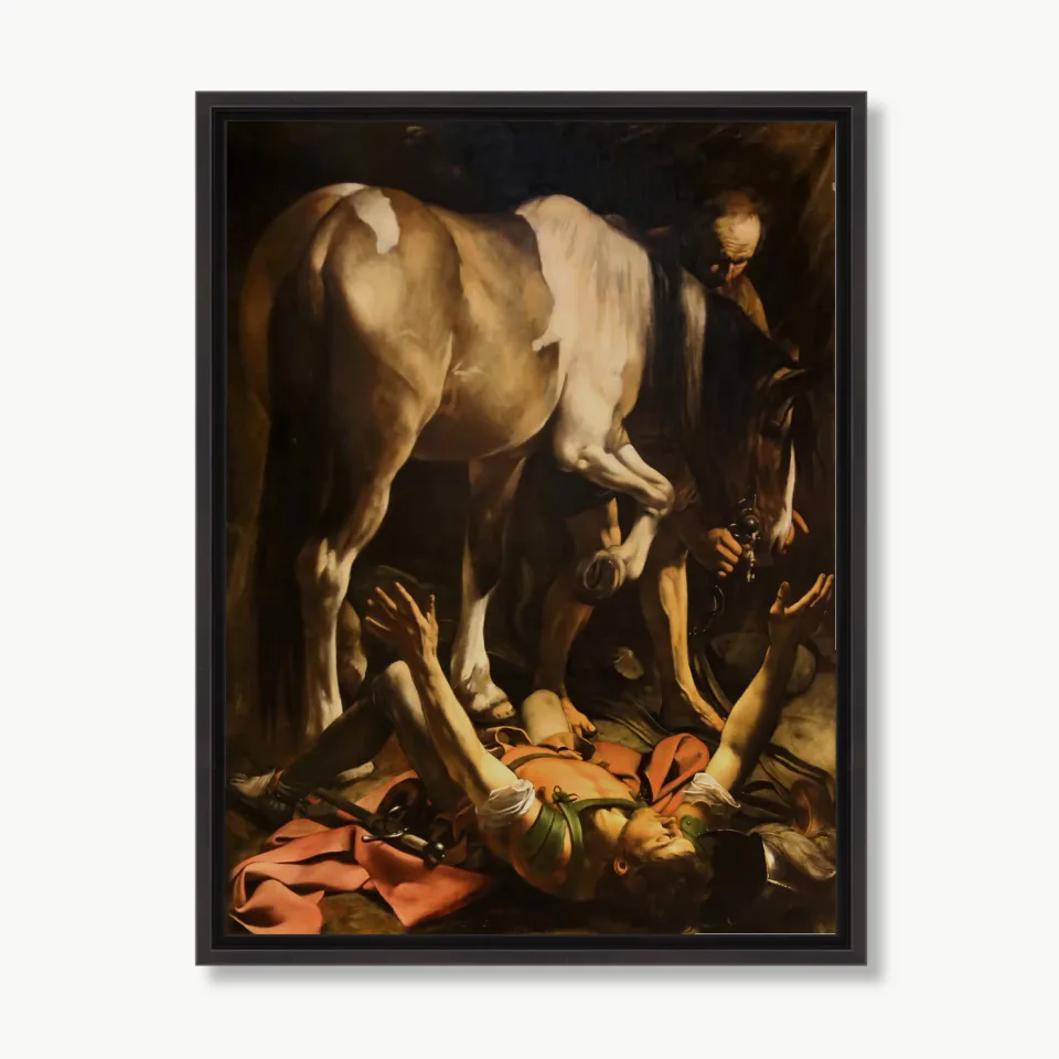 Dramatic Baroque Scene with Fallen Figure and Horse