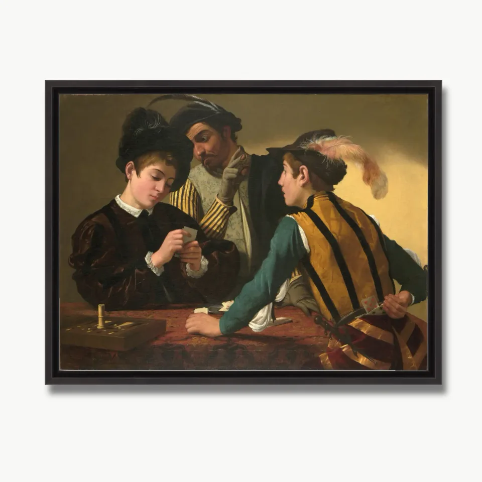 Impressão de Arte Fina Classical Theatrical Card Sharps